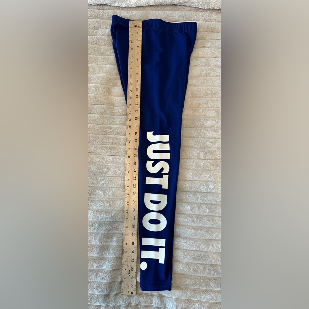 Nike Just Do It RARE Royal Blue Leggings - Picture 8 of 10